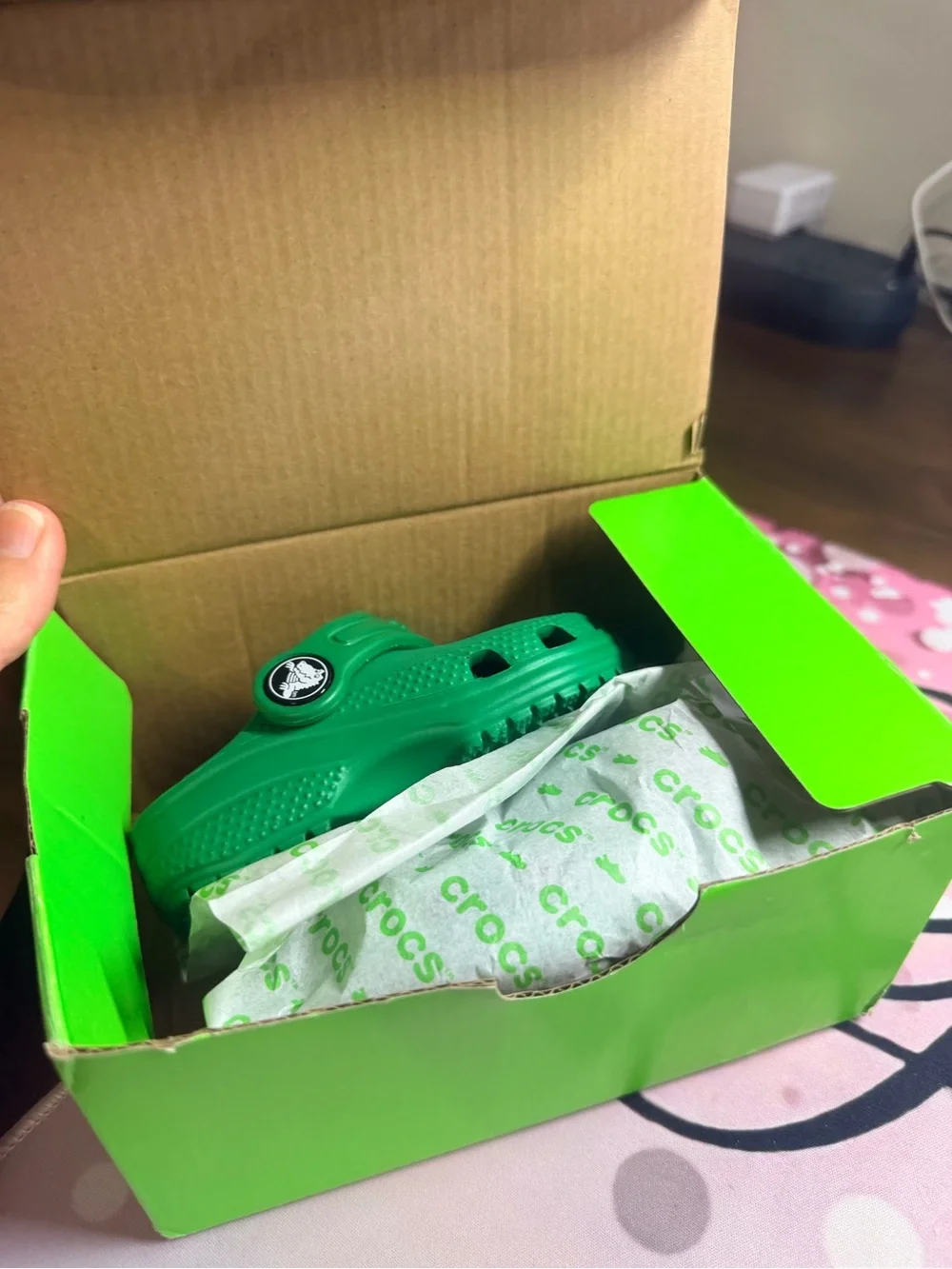 NIB Crocs Classic Clog Green Ivy Toddler Size C5 Kids Unisex